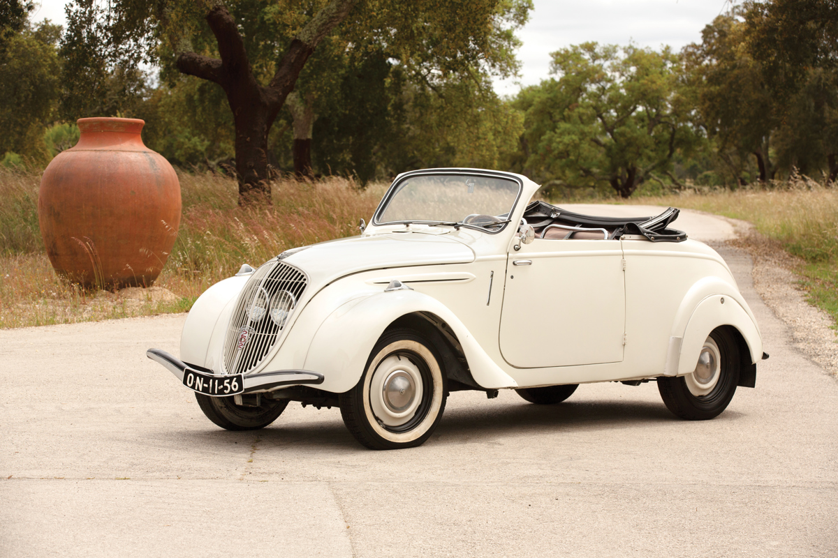 1947 Peugeot 202 BH Cabriolet offered at RM Sotheby’s The Sáragga Collection live auction 2019